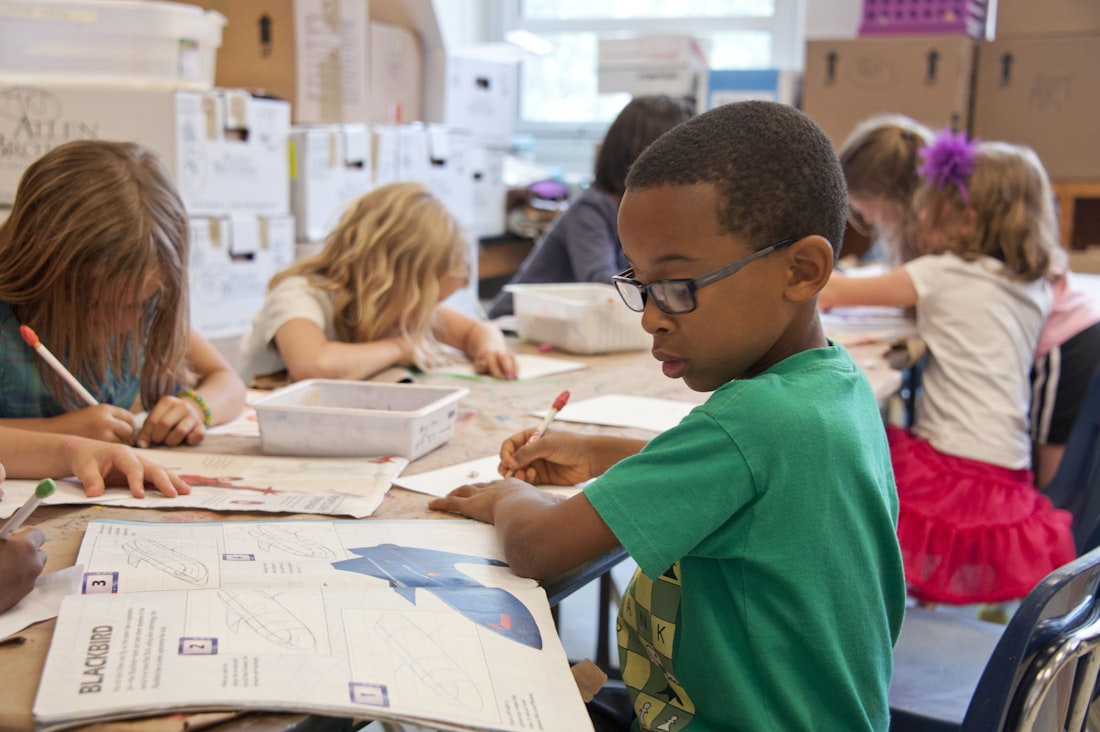 Elementary student learning with a tutor