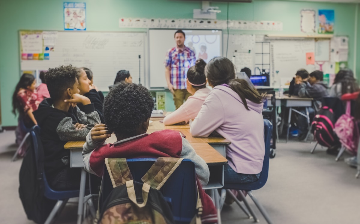 Home school tutor teaching student one-on-one